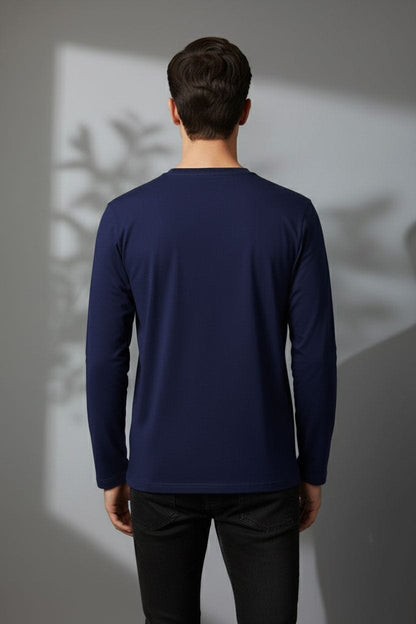 Men's Striped Long Sleeve Minor Fault Tee Shirt