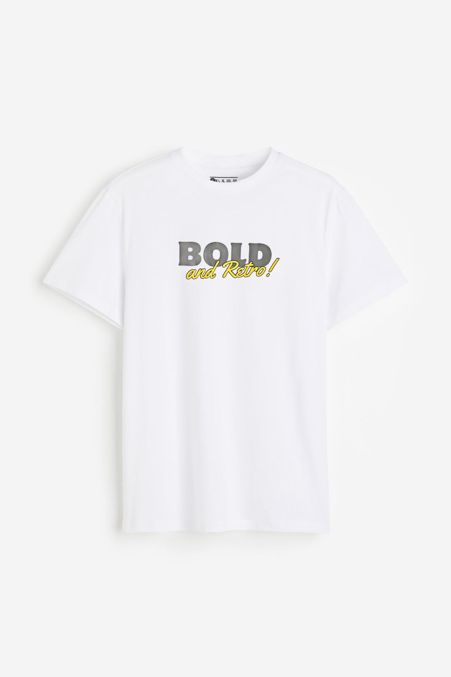 Men's Bold And Retro Printed Crew Neck Tee Shirt
