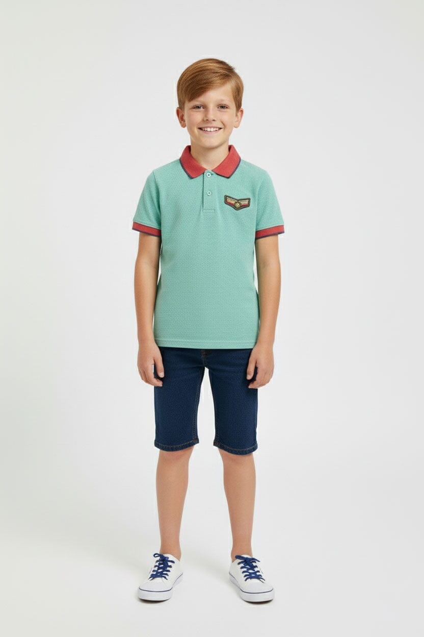 Styles Republic Boy's Military Polo Shirt