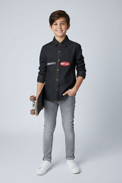 Styles Republic Boy's Pride Denim Casual Shirt