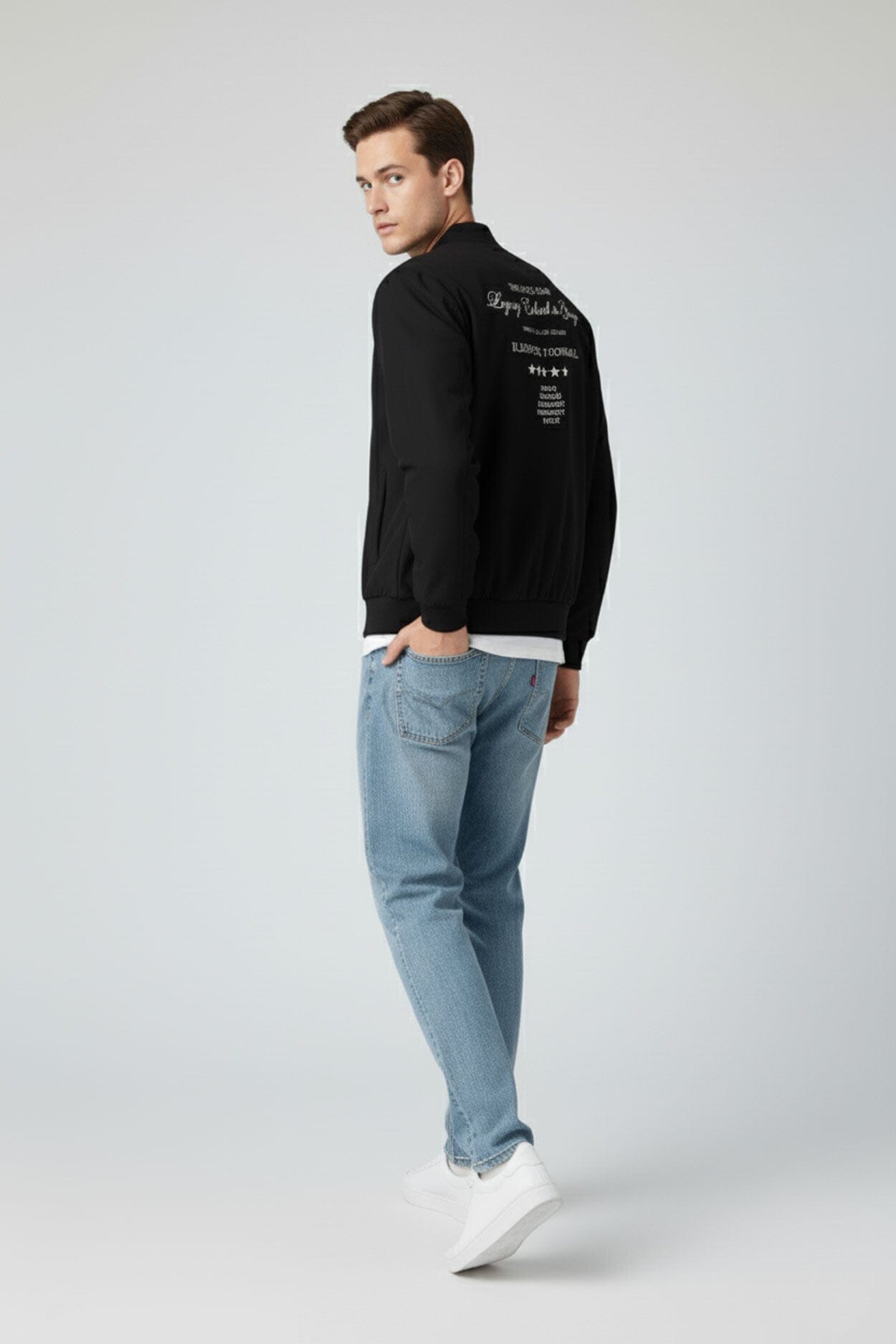 USQUARED Men's The Fifth Star Bomber Jacket