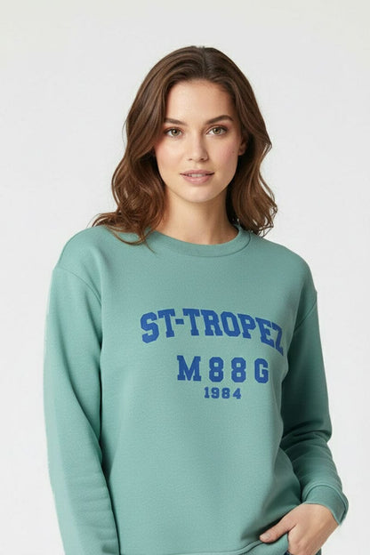 L.A.T Women's Tropez High-Low Hem Minor Fault Sweat Shirt