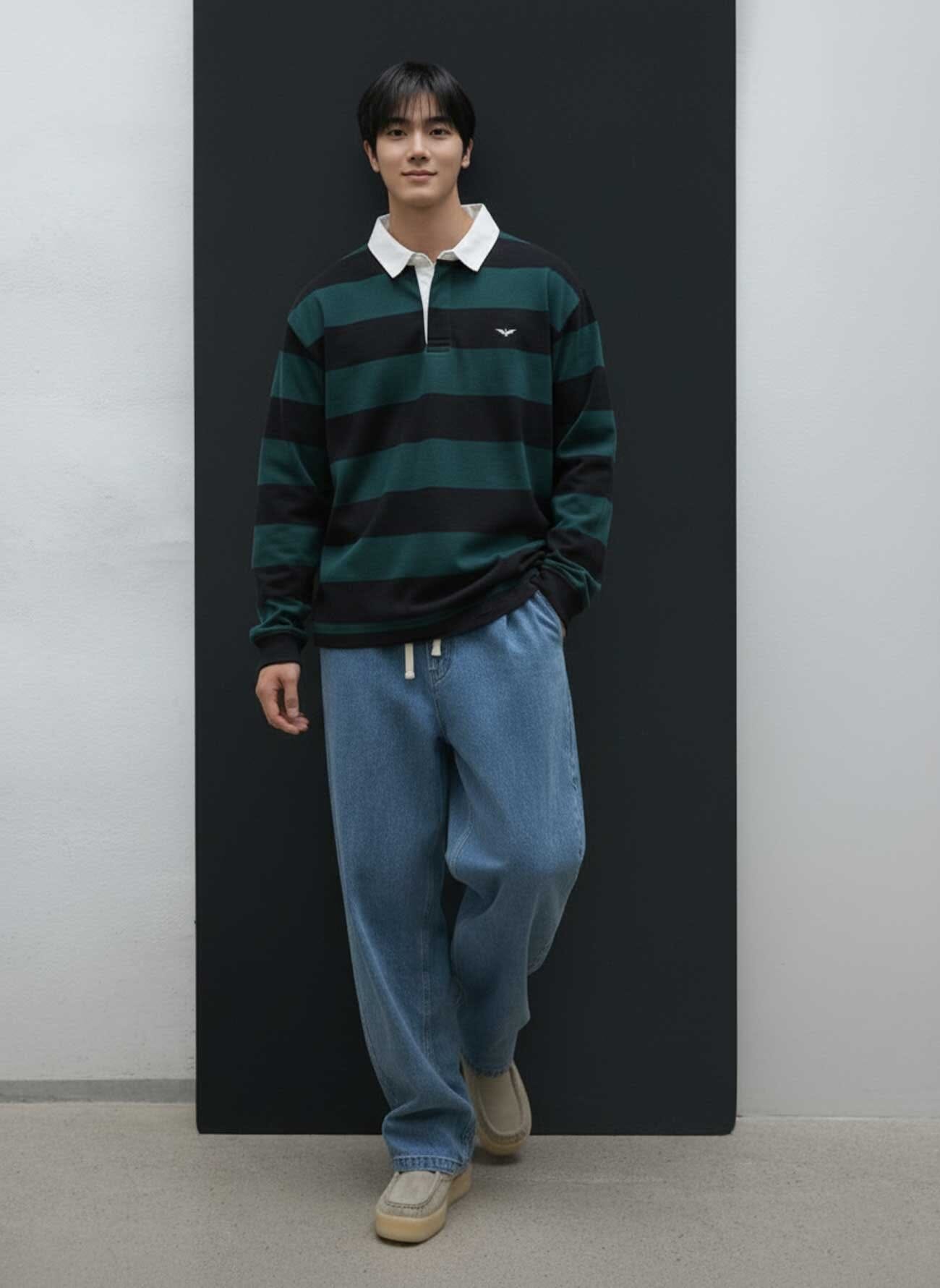 Bottle Green & Black