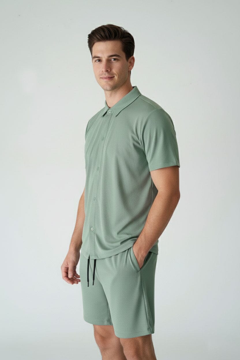 Polo Republica Men's Four-Way Stretch Twin Set