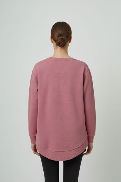 L.A.T Women's Love High Low Hem Sweatshirt