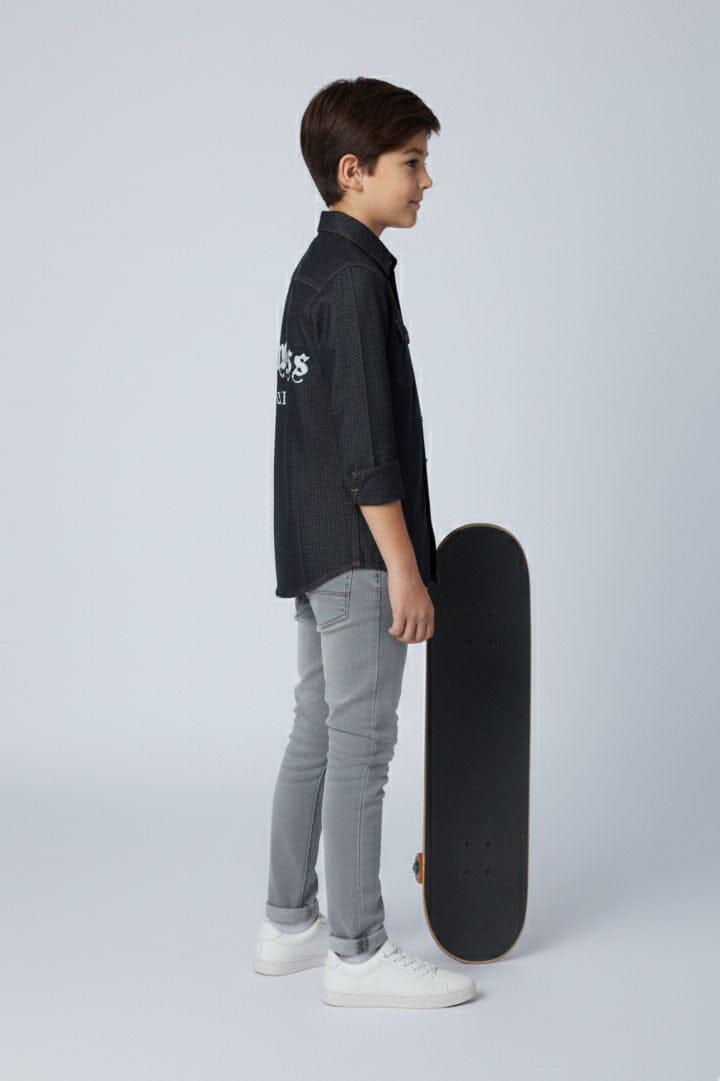 Styles Republic Boy's Pride Denim Casual Shirt