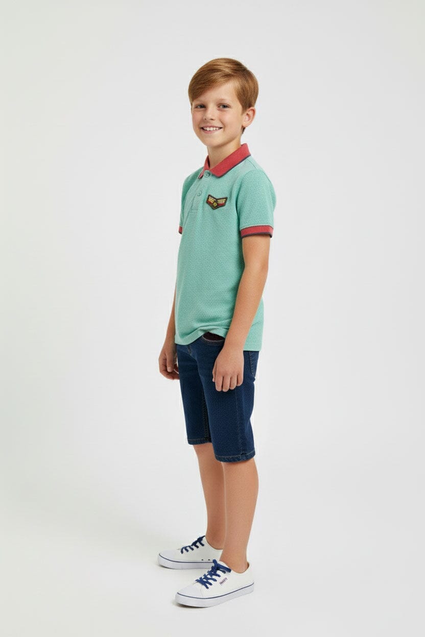 Styles Republic Boy's Military Polo Shirt