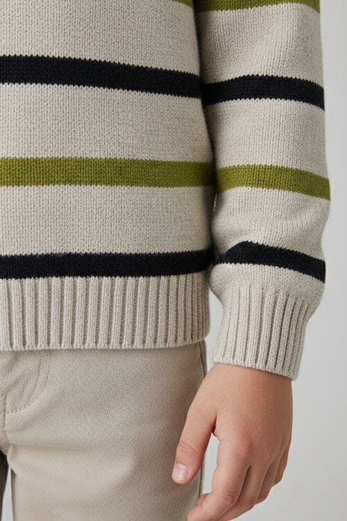 Yes Mom Boy's Fastiv Quarter Zipper Knitted Sweater