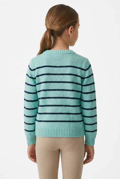 Yes Mom Girl's Shimmer Knitted Sweater