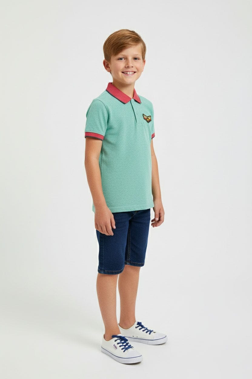 Styles Republic Boy's Military Polo Shirt