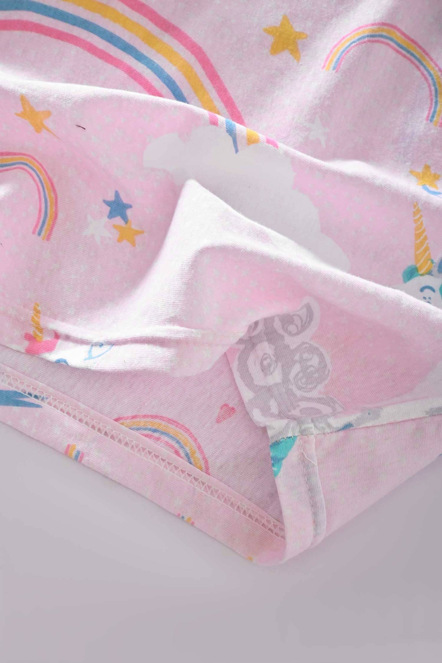 Junior Republic Kid's Rainbow Unicorn Printed Tee Shirt