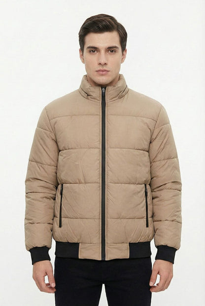 Men's Detachable Hood Puffer Jacket