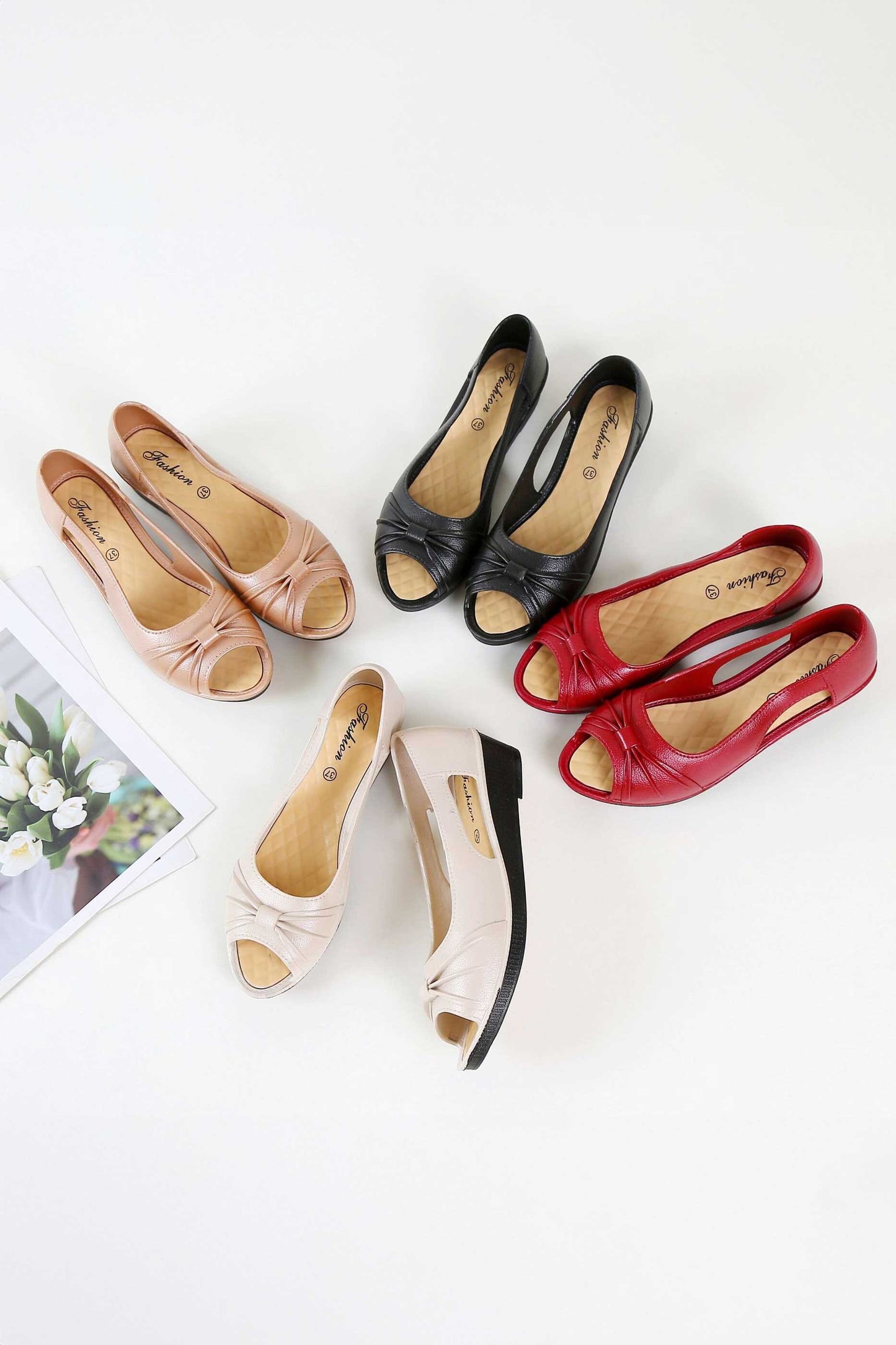 Fashion Women's Soft Sole Middle-Heel Pump Shoes