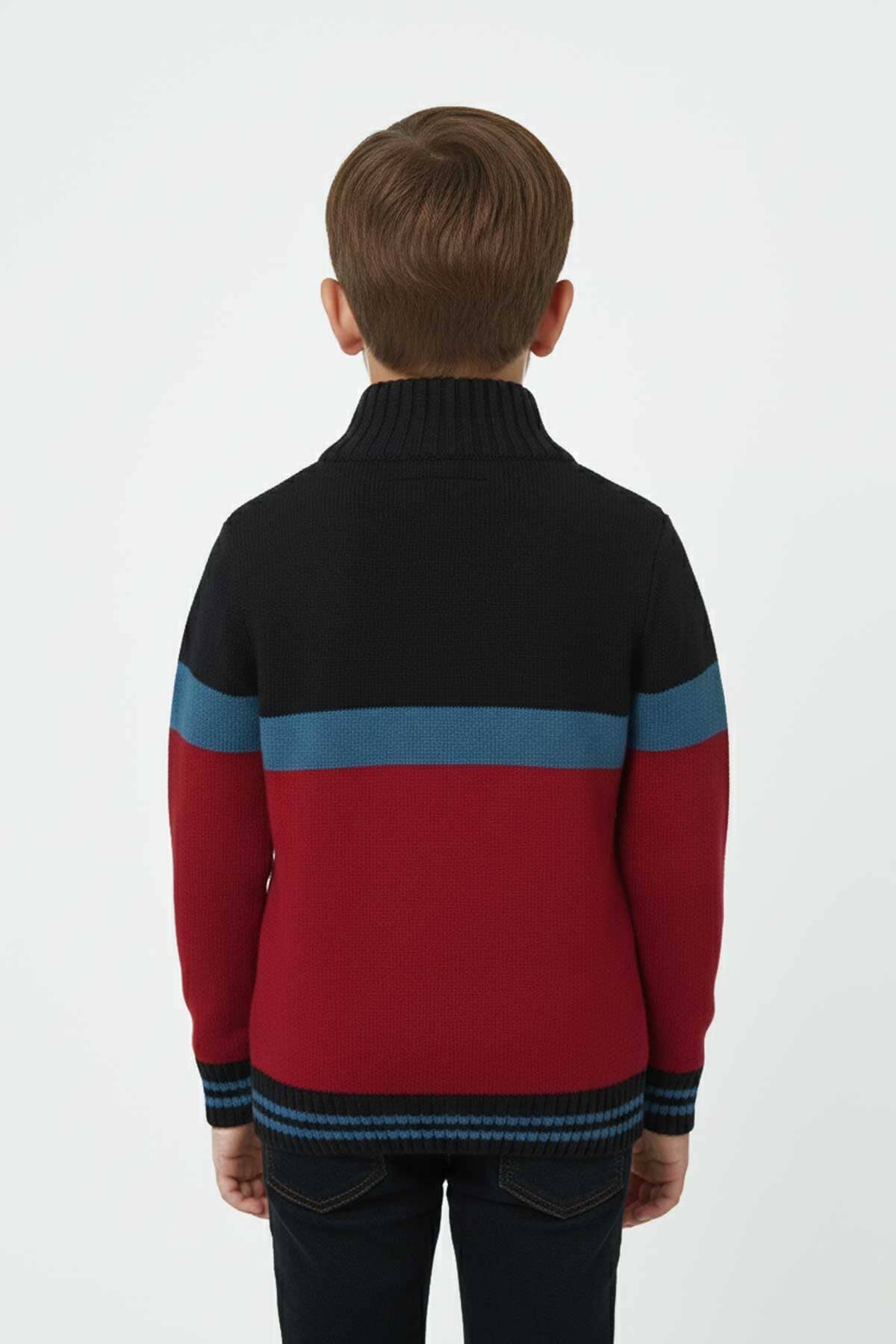 Yes Mom Boy's Broome Quarter Zipper Knitted Sweater