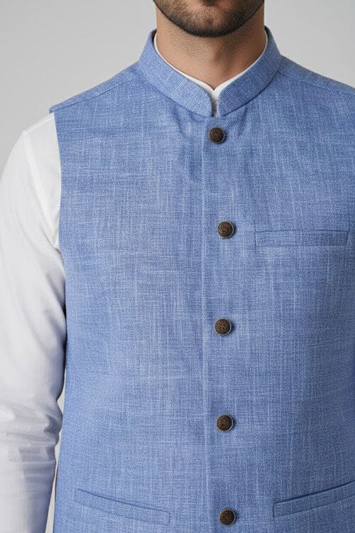 Ali Baba Men's Textured Premium Waistcoat