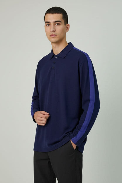 Men's Panel Sleeve Polo Shirt