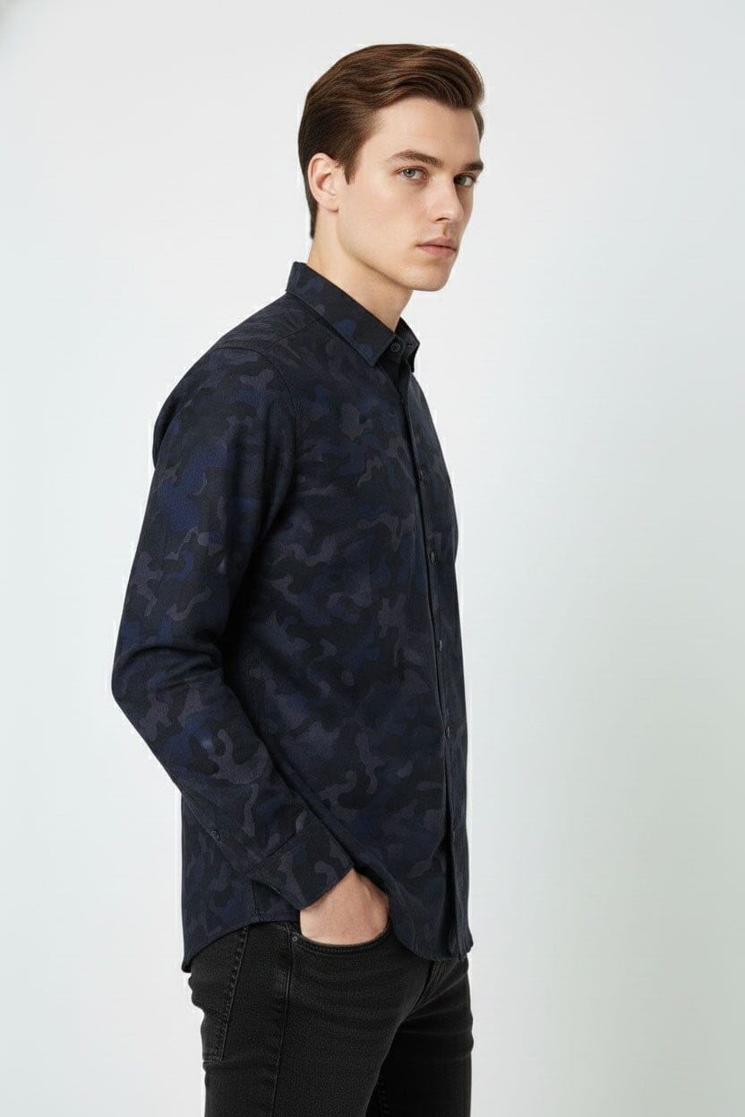 Scanners Men's Camo Casual Shirt