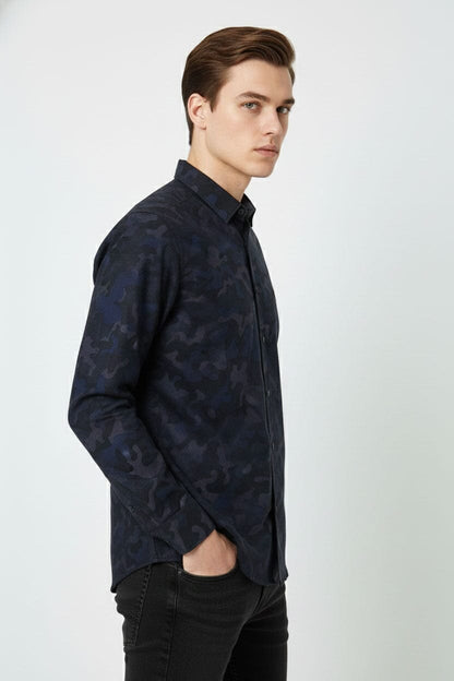 Scanners Men's Camo Casual Shirt