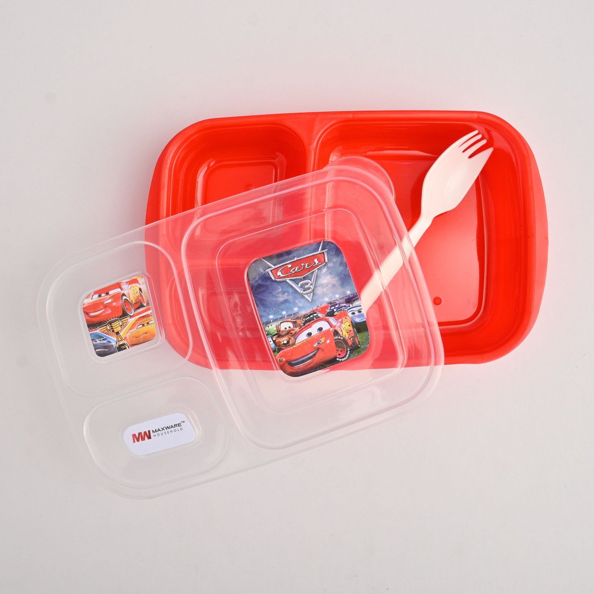 Maxware Kid's Classic Lunch Box Crockery RAM Red 
