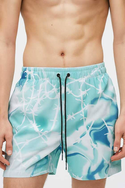 Men's Ocean Wave Activewear Swim Shorts