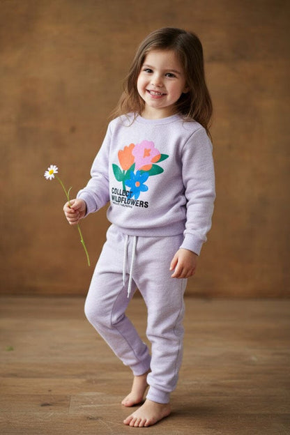 Tiny Teens Girl's Wildflowers Twin Set