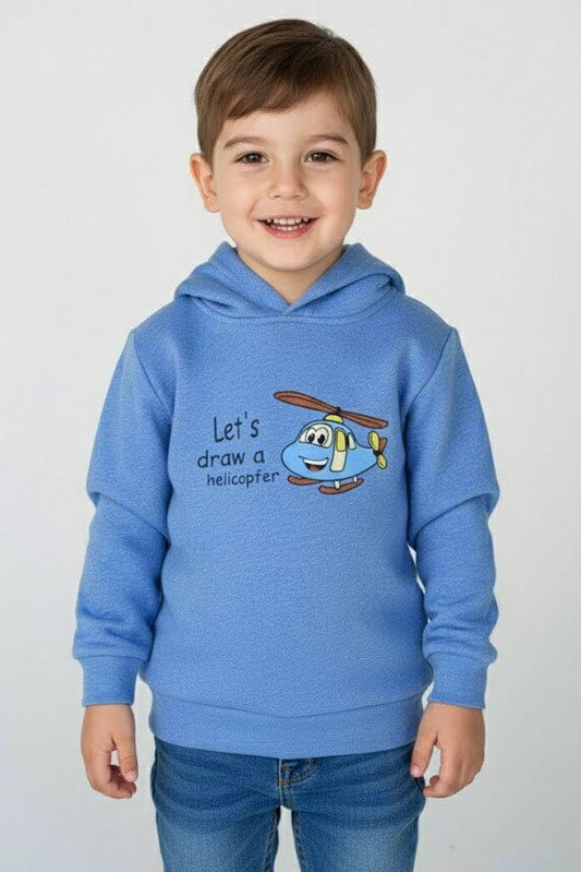 Baby Club Kid's Helicopter Minor Fault Pullover Hoodie