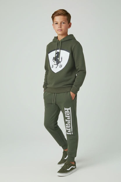Boy's Logo Hooded Twin Set