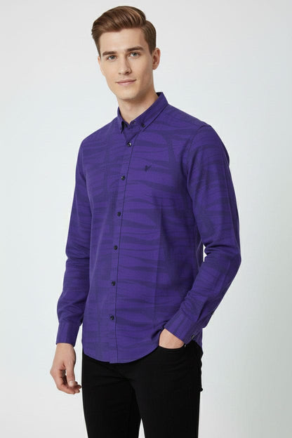 Fashion Culture Men's Embroidered Casual Shirt