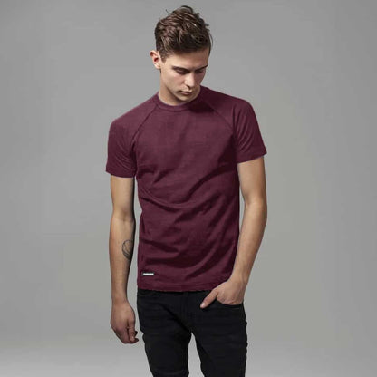 Harrods Men's Raglan Sleeve Solid Design Tee Shirt Men's Tee Shirt IBT 