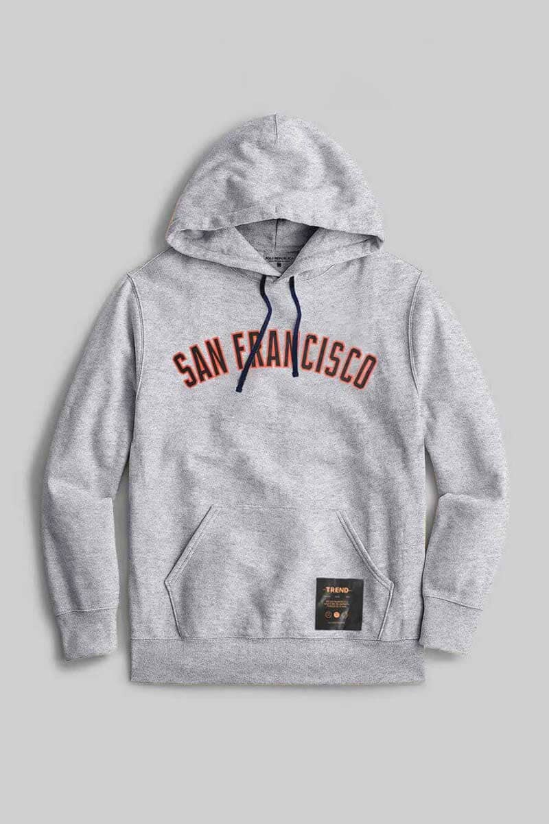 Polo Republica Men's San Francisco Printed Fleece Pullover Hoodie