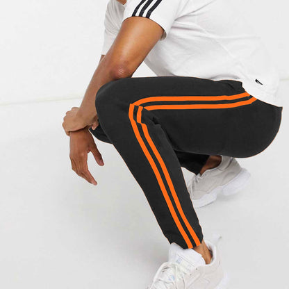Poler Chitose Men's Super Soft Striped Trousers Men's Trousers IBT Black & Orange S 