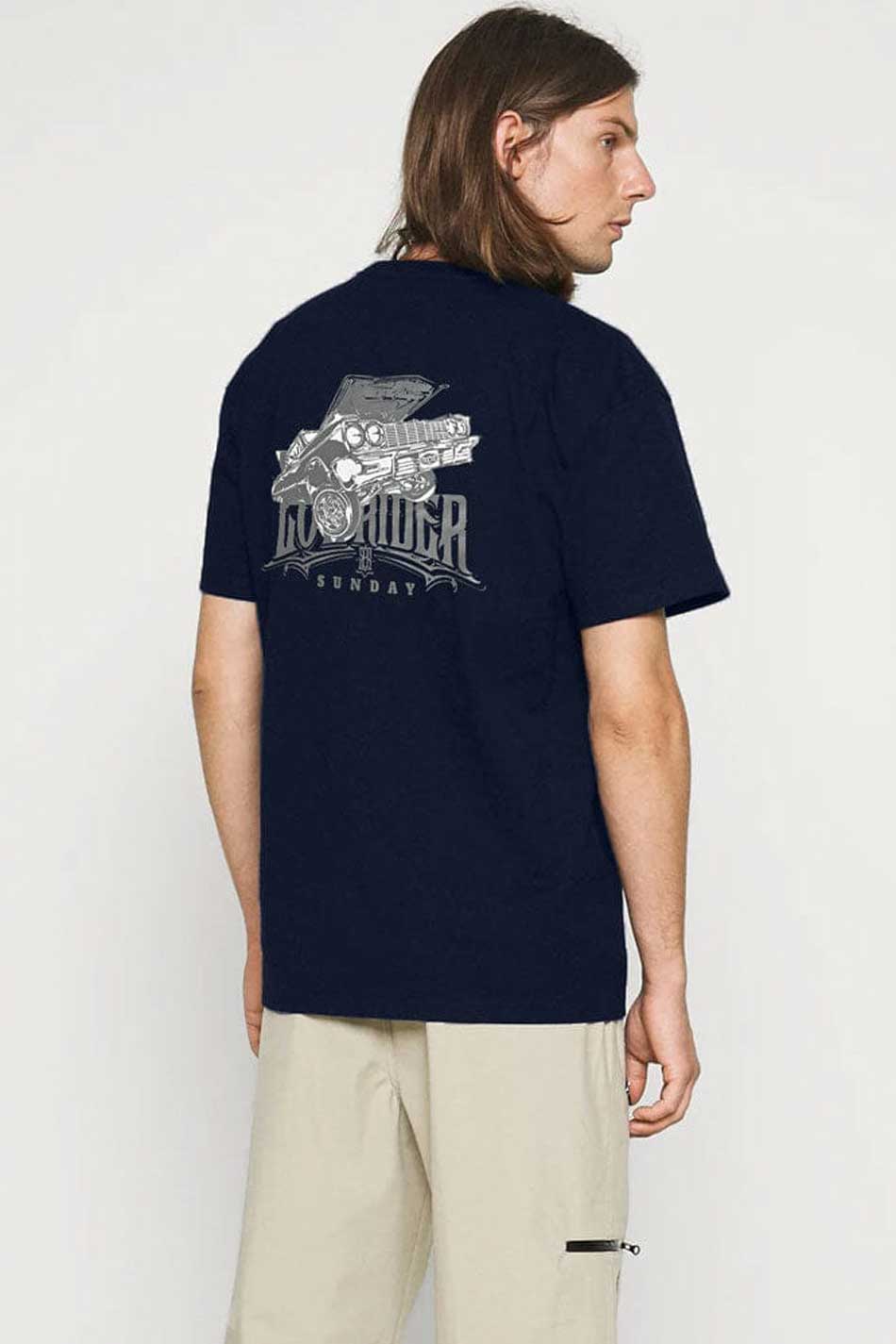 Polo Republica Men's Low Rider Printed Crew Neck Tee Shirt