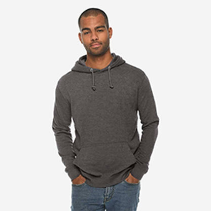 Lane Seven Unisex Solid Design Terry Pullover Hoodie Unisex Pullover Hoodie SNR Charcoal XS 