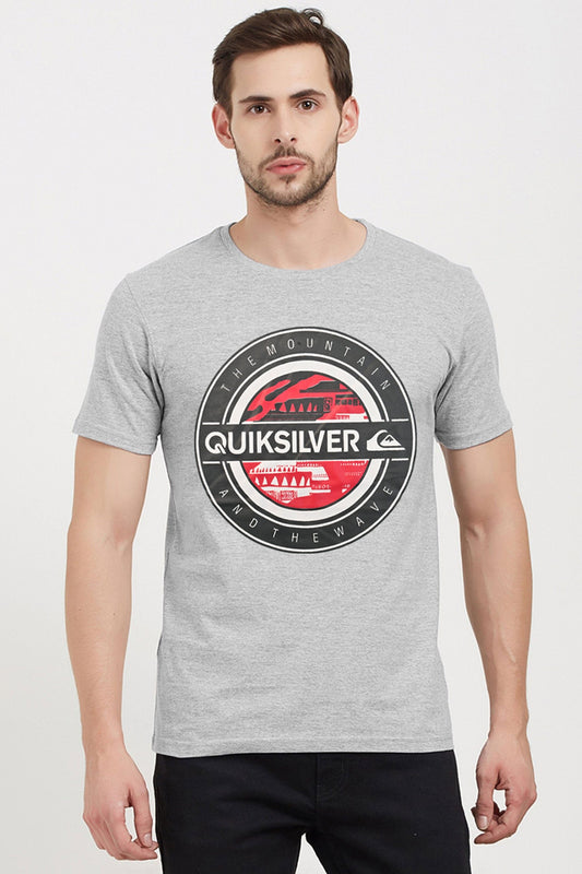 Quick Silver Men's Mountain Wave Printed Short Sleeve Tee Shirt Men's Tee Shirt HAS Apparel 