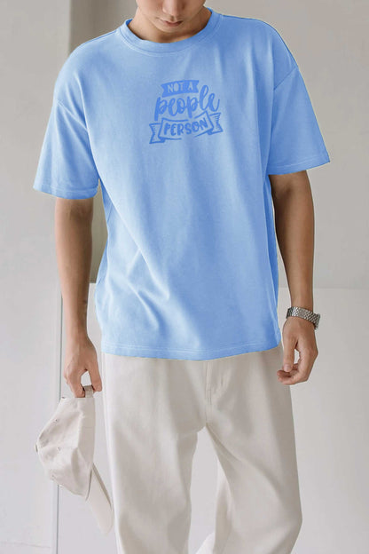 Yurek Men's Not A People Person Printed Crew Neck Tee Shirt Men's Tee Shirt Umar Atique 