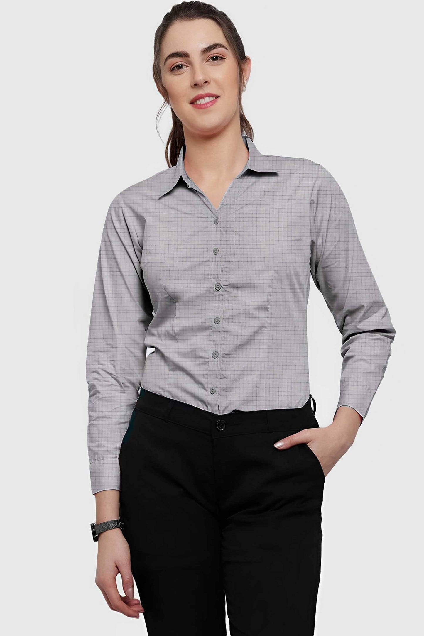 HM Women’s Check Style Casual Shirt Women's Casual Shirt CWE 