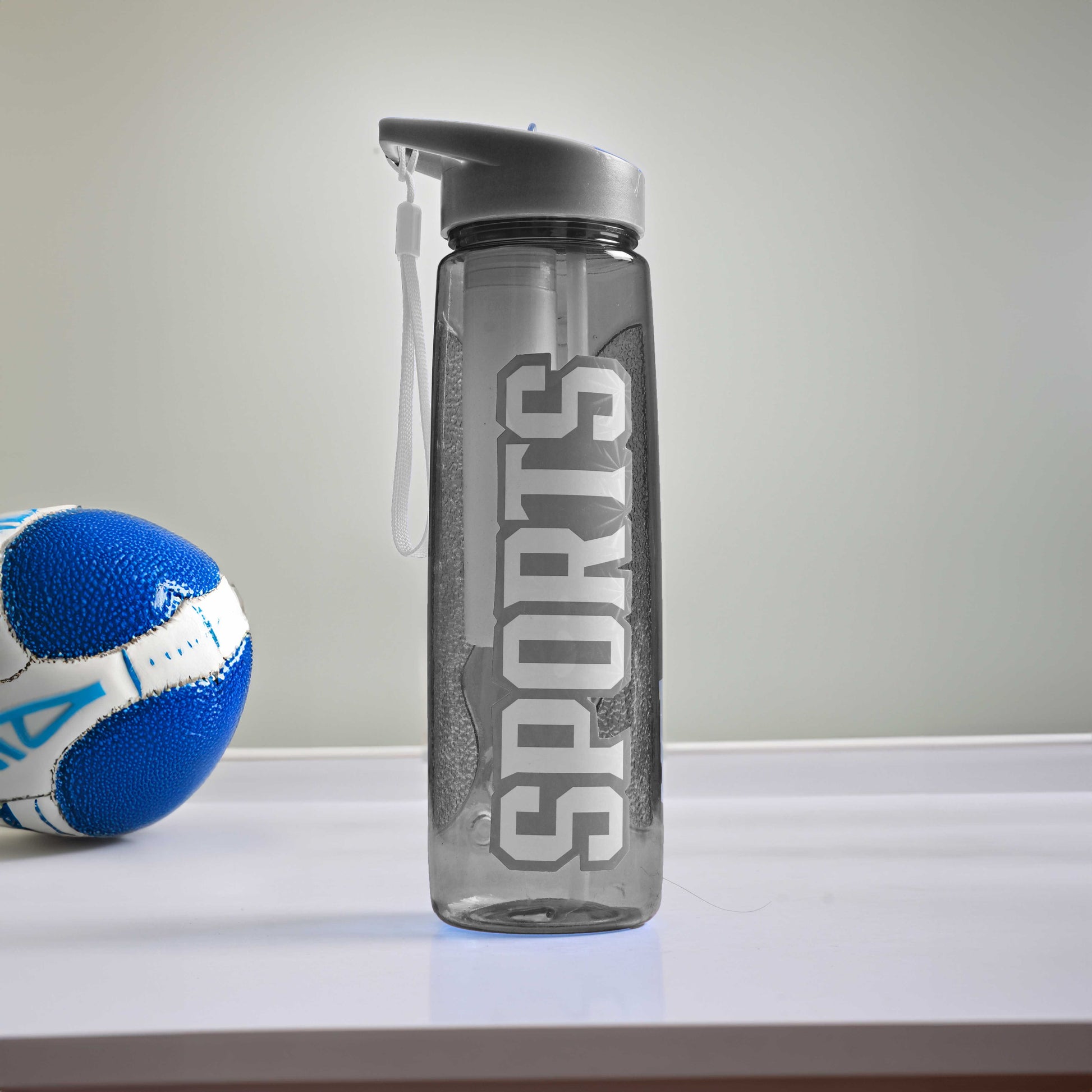 Sports Hot & Cold Plastic Water Bottle Crockery SRL Grey 