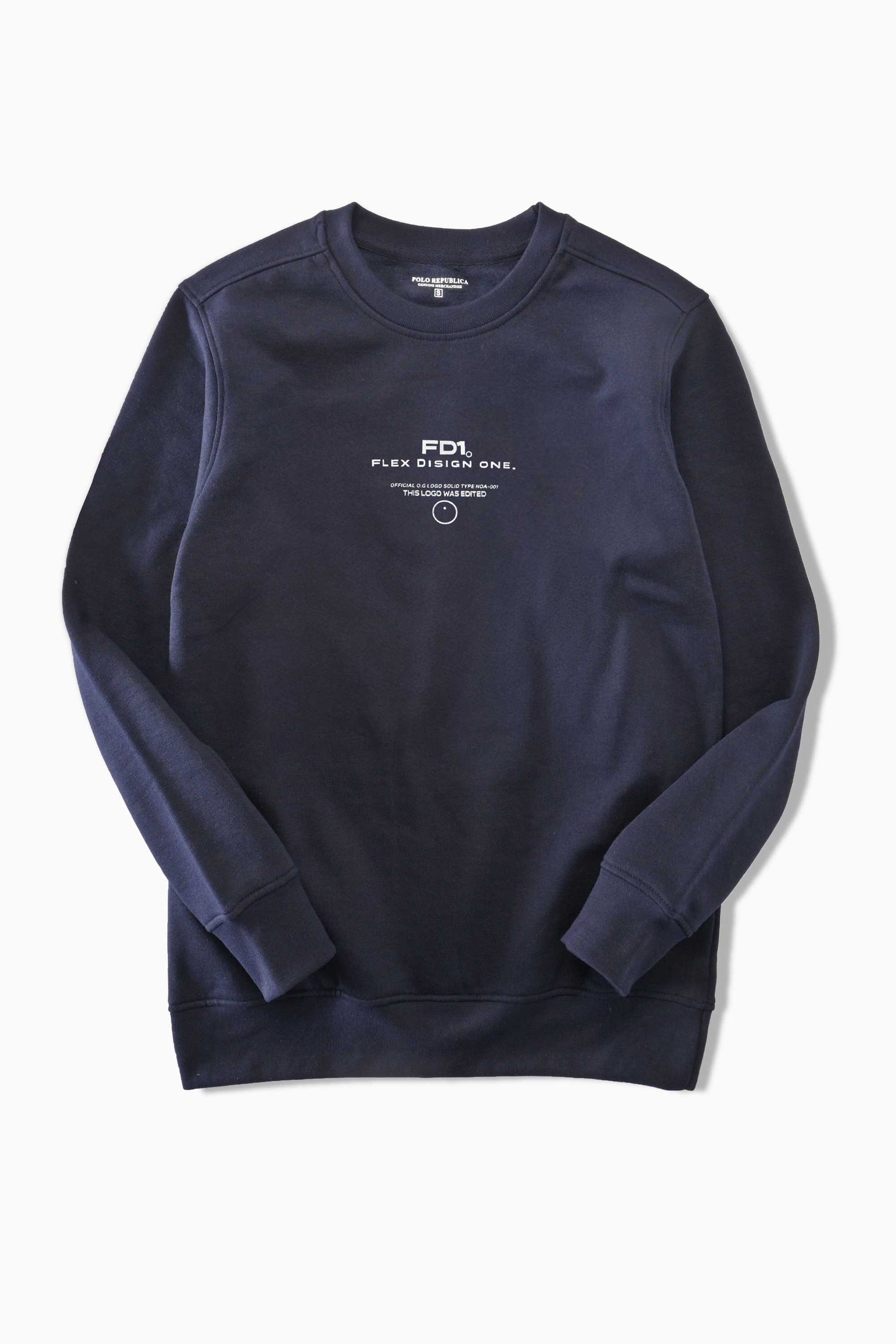 Polo Republica Men's Flex Design Printed Long Sleeve Sweat Shirt Men's Sweat Shirt Polo Republica 