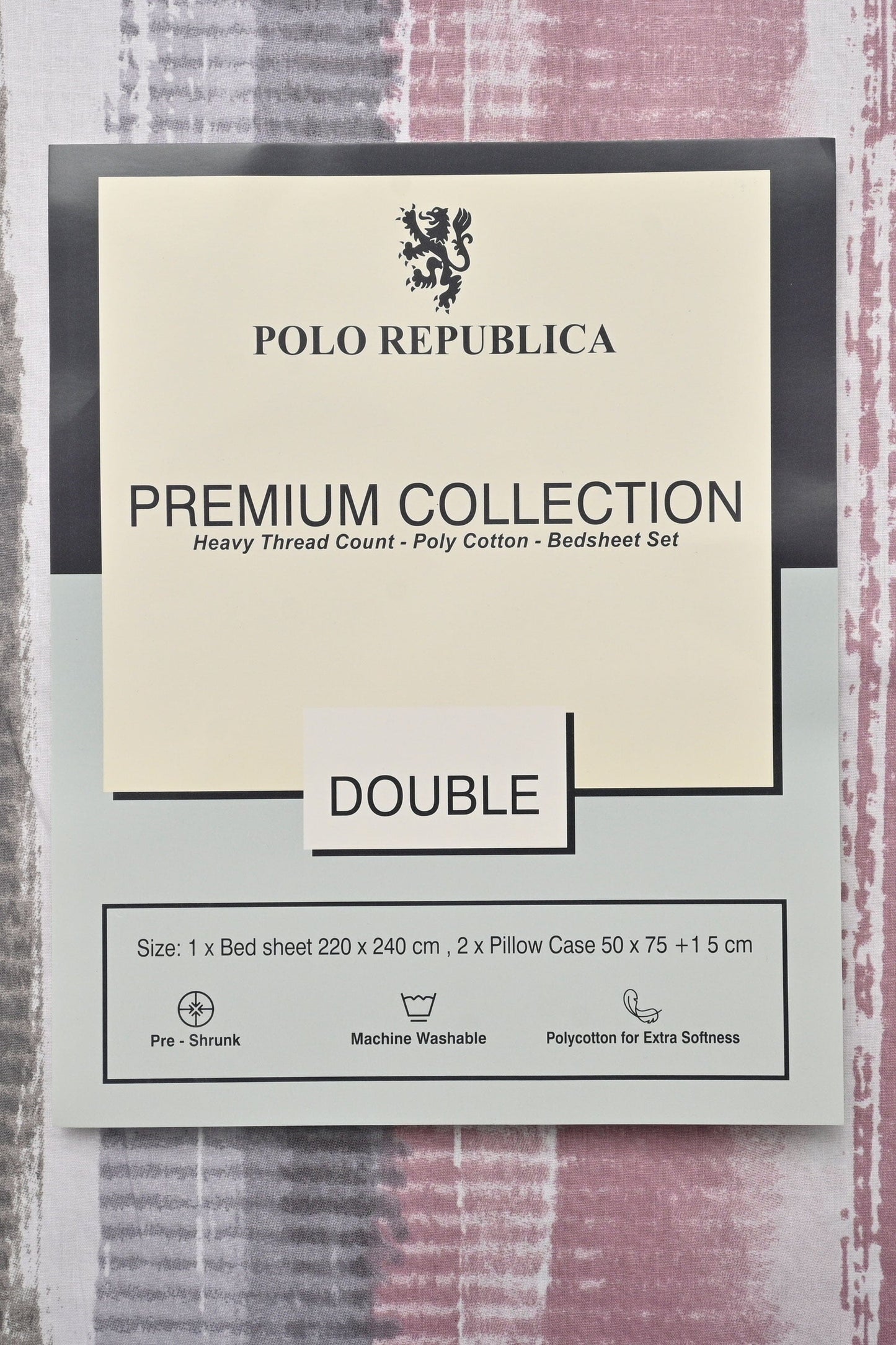 Polo Republica Aalborg Premium Collection 3 Piece Double Bed Sheet Bed Sheet Fiza 