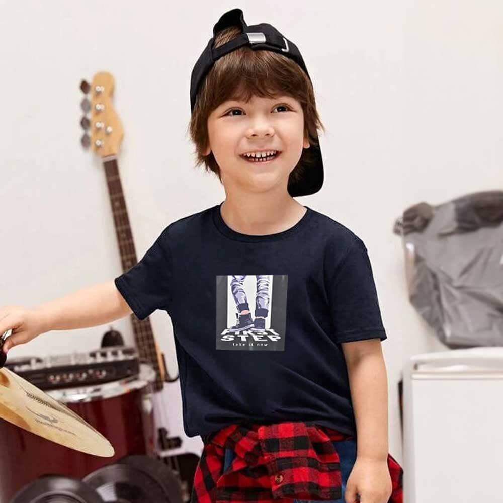 Polo Republica Boy's First Step Printed Tee Shirt Boy's Tee Shirt Polo Republica Navy 1-2 Years 
