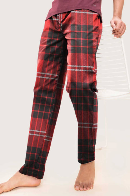 Archer & Finch Men's Check Design Terry Trousers Men's Trousers LFS 