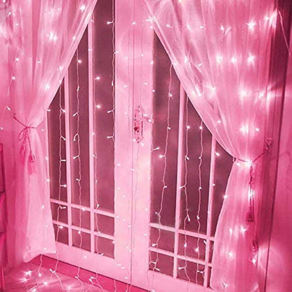 Novel Festival String Decoration LED Light Electronics RAM Pink 