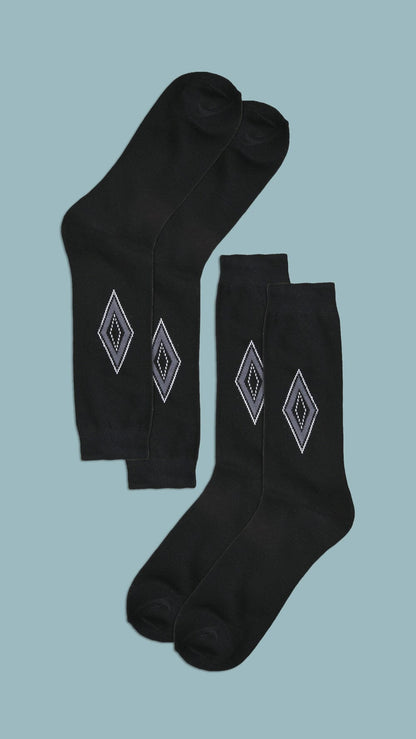 Men's Kielce Crew Socks - Pack Of 2 Pairs Socks RKI 
