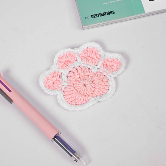 The Magic of Handmade with Safina's Crochet Collection 🧶 Handcrafted by Safina ST Paw Coaster 