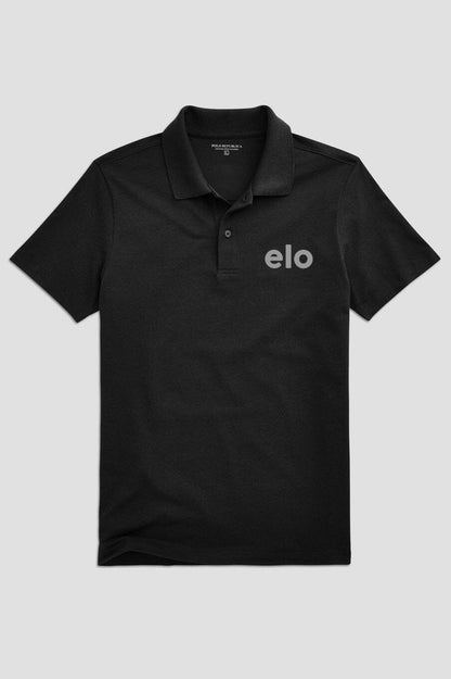 Polo Republica Men's ELO Reflectors Activewear Polo Shirt Men's Polo Shirt Polo Republica Black S 