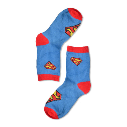 Kid's Superhero Logo Printed Socks Socks RAM Sky 2-3 Years 