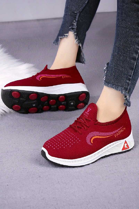 Women's Lightweight Lace Up Low Top Walking Trainers