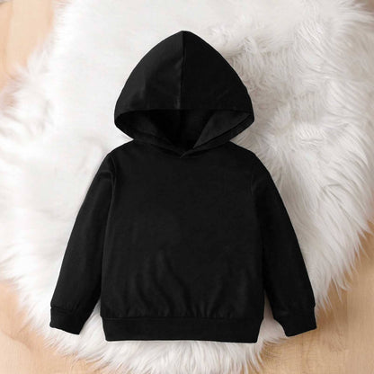 Rabbit Skins Kid's Solid Design Fleece Minor Fault Pullover Hoodie Boy's Pullover Hoodie Minhas Garments Black 2 Years 