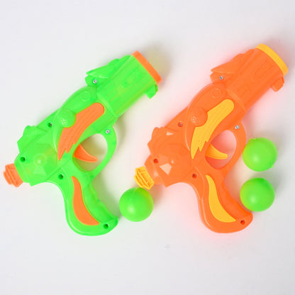 Kid's Ball Shooting Gun Toy - Pack Of 2 Toy RAM Orange & Green 