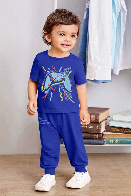Royal Club Boy's Controller Printed Tee Shirt Boy's Tee Shirt Athar Traders Royal XS(4 Years) 